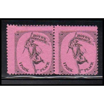 Revenue 20L56 1c Mercury Series Misperfed MNH Pair K0133