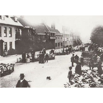 Bancroft Farm Sheep Traders Market Place Hitchin Hertfordshire Rare Postcard