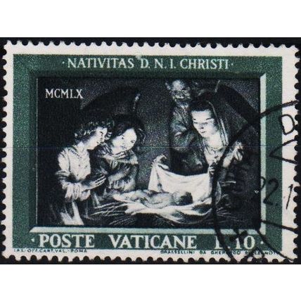 Vatican City. 1960 10L S.G.334 Used