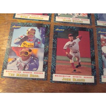 1992, RARE, Complete set of 8, Little Sun/Snyders Bread, Washington Sports Heroe