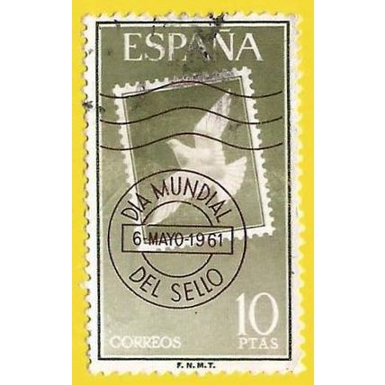 España. Spain. 1961. Edifil # 1350. Dia Mundial del Sello
