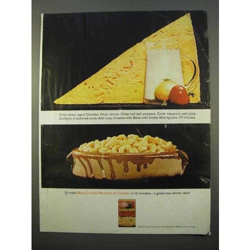 1963 Betty Crocker Macaroni & Cheddar Ad