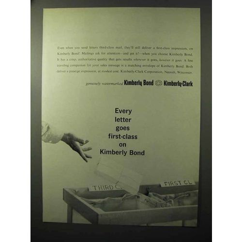 1964 Kimberly-Clark Kimberly Bond Paper Ad