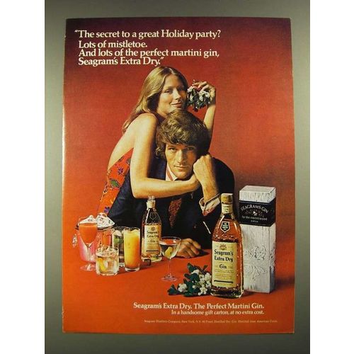 1973 Seagram's Extra Dry Gin Ad - Great Holiday Party?