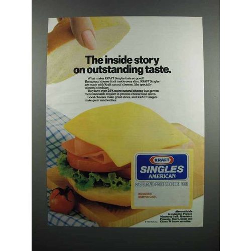 1983 Kraft Singles American Cheese Ad - Inside Story