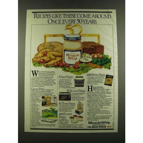 1983 Kraft Miracle Whip Ad - Recipes like these come around once every 50 years