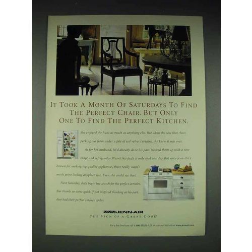 1998 Jenn-Air Appliances Ad - Find the Perfect Chair