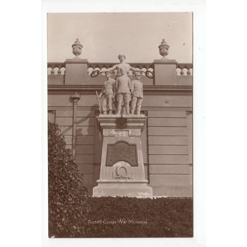 WW1 War Memorial at Russell Coates Museum Bournemouth Postcard RP Dorset