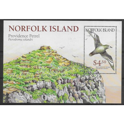 NRK 1999 $4.50 'BIRDS- PROVIDENCE PETREL' M/S FINE USED (EBID59-020XL)