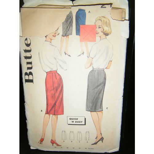 Vintage Butterick 2115 Misses Skirt Pattern - Waist 30