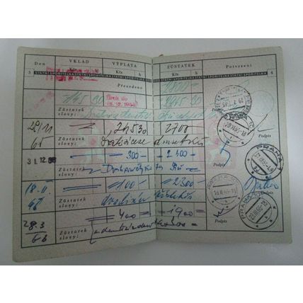 Czechoslovakia Travel Bankbook 1965 Tschechoslowakei Sparbuch Livret épargne CS