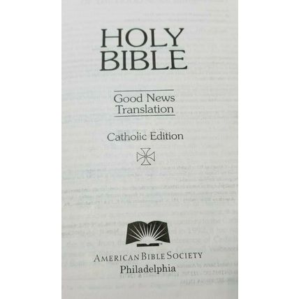 GNT Catholic Bible (1993, Hardcover) Good News Translation (G8)