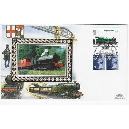 GB 1996 Gloucester & Powes Coastal Railway Benham silk FDC Gloucester pm
