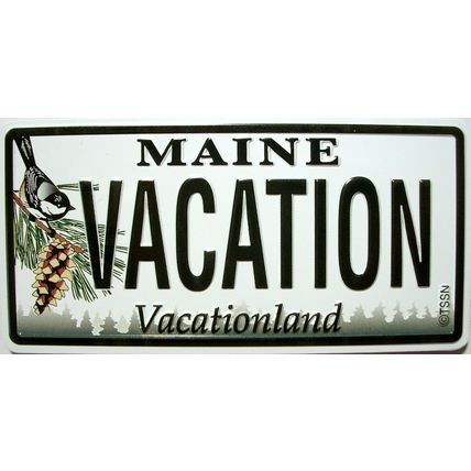 Maine Vacationland License Plate Novelty Fridge Magnet