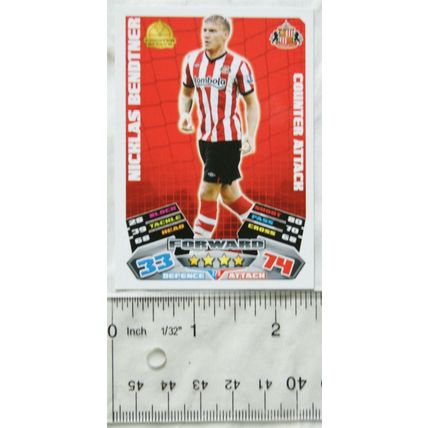 2011/12 Topps Match Attax Trading Card - Nicklas Bendtner, Sunderland