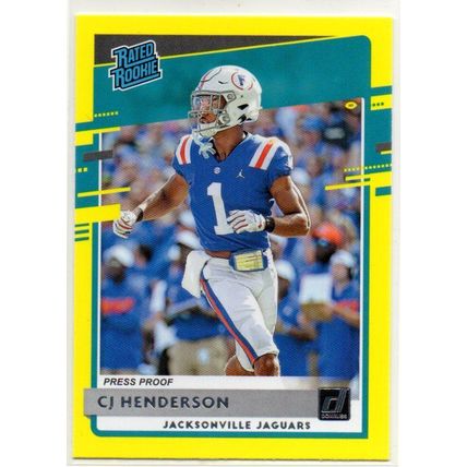 RATED ROOKIE YELLOW CJ HENDERSON PRESS PROOF