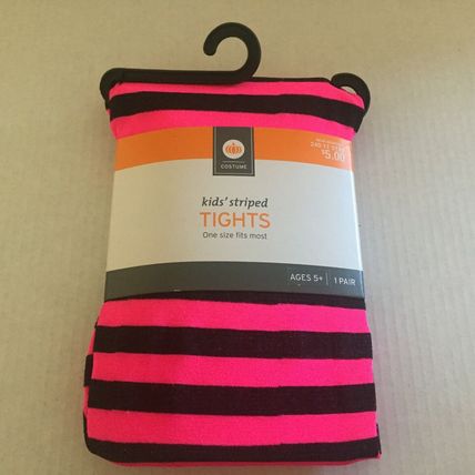 NEW Costume Kids 5+ One Size Fits Most Kids Striped Leggings