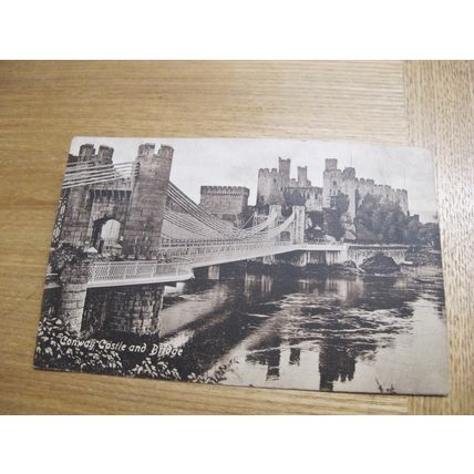 1921 fr Hammond Postcard - Conway Castle & Bridge - North Wales