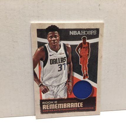 2019-20 NBA Hoops Mavericks Kostas Antekounmpo NBA Basketball Rookie Jersey Card