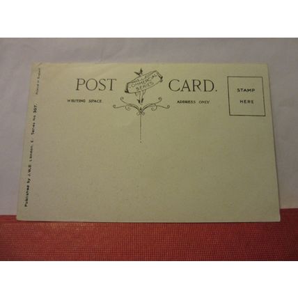 BOATING LAKE, VICTORIA PARK, LONDON unused antique postcard by J W B. =