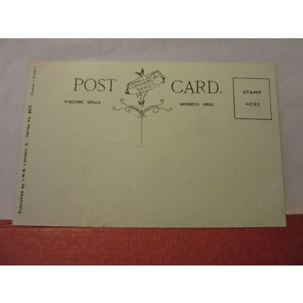 THE LAKE, BATTERSEA PARK, LONDON unused antique postcard by J W B. =