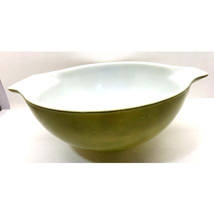 Lime Green 2 1/2Qt Pyrex Cinderella Mixing Serving Bowl 1960's Ovenware Vintage
