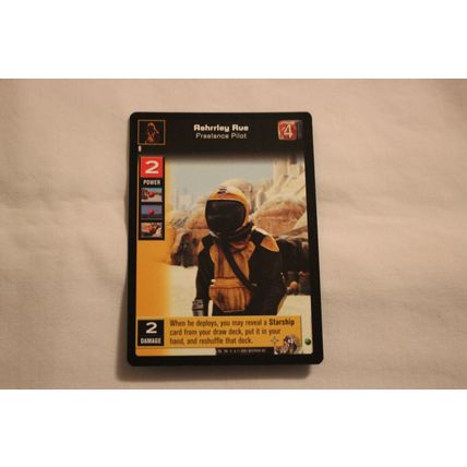 Aehrrley Rue Freelance Pilot 2001 Star Wars Young Jedi Boonta Eve Podrace NO.45