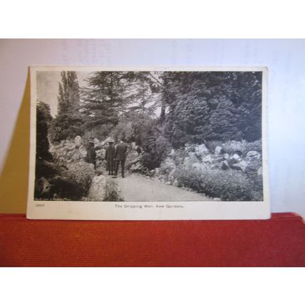 THE DRIPPING WELL, KEW GARDENS. used antique postcard 1910 pm =