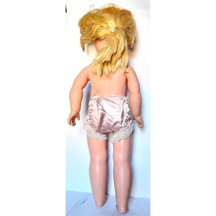 1970's VINTAGE DOLL - JOINTED - BLUE EYES - SILKY MODESTY KNICKERS - 51 cm tall