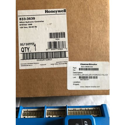 NEW CLEAVER BROOKS 833-03639,CB-FALCOM 833-3639,HONEYWELL R7910A1068,BV