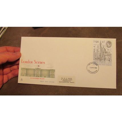Mercury 1980 GB FDC Cover - London scenes Buckingham Palace - Stamp Exhibition