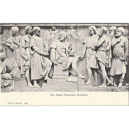 ALBERT MEMORIAL (SCULPTORS), LONDON, c1920s, Postcard