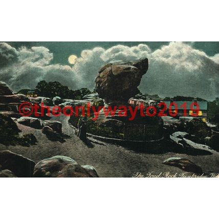 Toad Rock, Tunbridge Wells, Kent, Valentines Postcard 1907