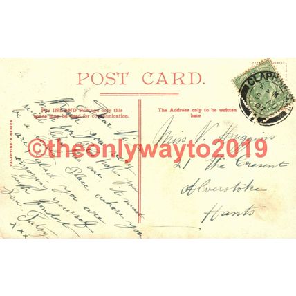 Toad Rock, Tunbridge Wells, Kent, Valentines Postcard 1907