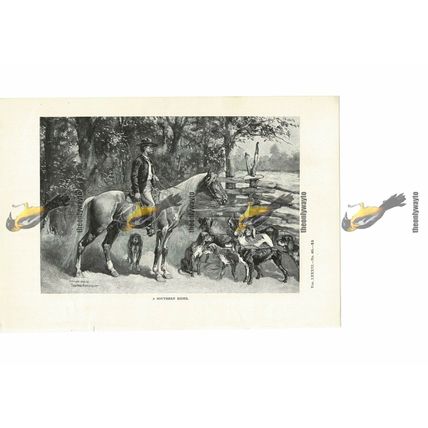 Southern (US) Rider, Frederic Remington, Book Illustration (Print), 1891
