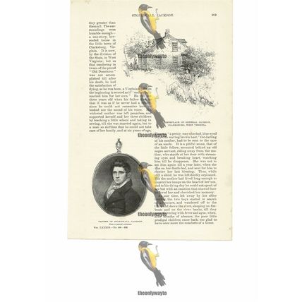 Stonewall Jackson, Father & Birthplace, USA, Book Illustration (Print), 1891
