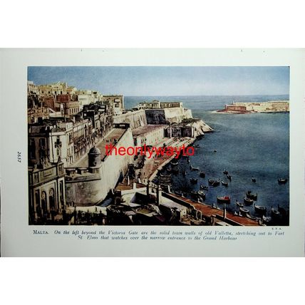 Fort St Elmo, Valletta, Malta, (Shanhaikuan, China, Reverse), Book Illustration