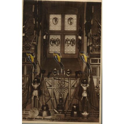 Stuart Window, Banqueting Hall, Edinburgh Castle, Scotland, HM Office Postcard