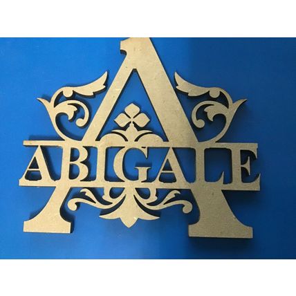 Personalised Laser Cut Decorative Wooden Split Monogram Craft Wedding Letters