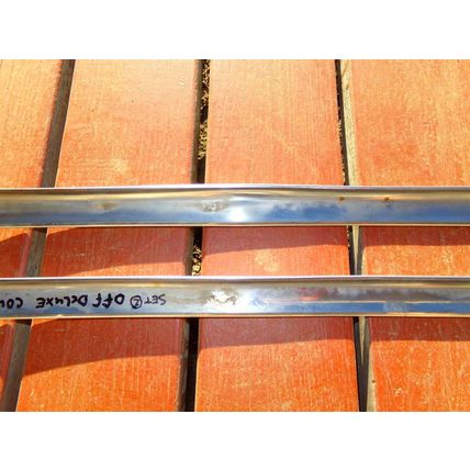 1947 Plymouth Deluxe Hood Trim OEM 2 pc 47 1/2"