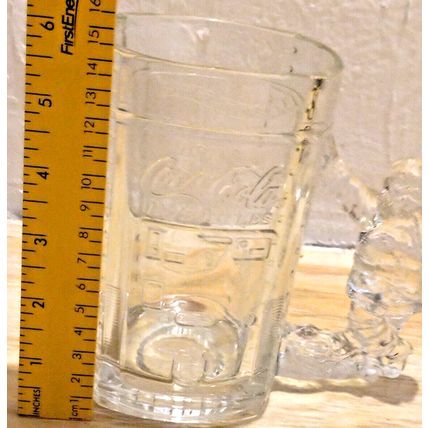 Vintage 1997 Coca Cola Santa Coke Machine 20 Oz Heavy Solid Glass Drinking Mug