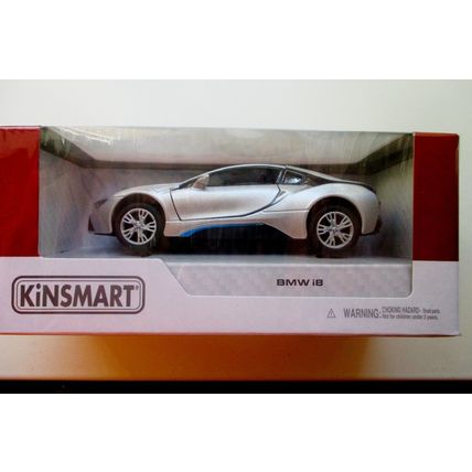 BMW i8 Car Model 1/36 (Silver)