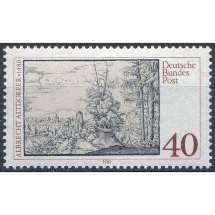 500th Birth Anniv of Albrecht Altdorfer - West Germany 1980 - MNH - MiNr 1067