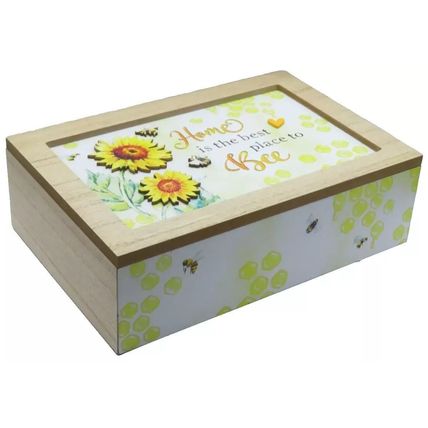 Bee Jewellery Box Home is the Best Place To Bee 7.3 CM Gift Home Decor