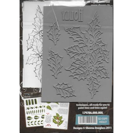 Sheena. Holly Stamp Set. Stamping Cardmaking Scrapbooking Crafts