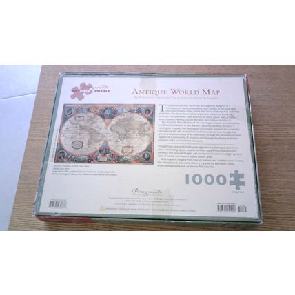 ANTIQUE WORLD MAP Jigsaw Puzzle (1000 Piece) Pomegranate