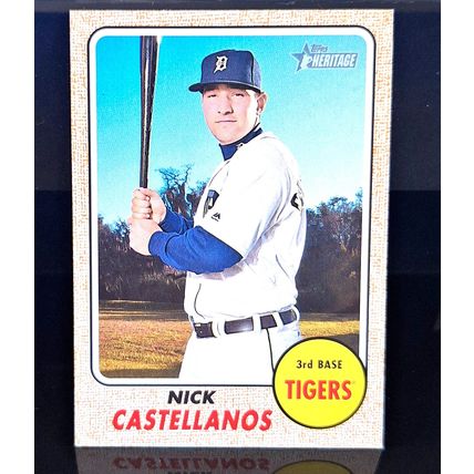 NICK CASTELLANOS 2017 TOPPS HERITAGE BASEBALL CARD #209