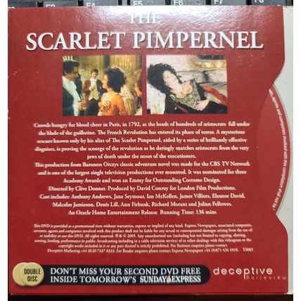 The Scarlet Pimpernel DVD Promo The Express Anthony Andrews.