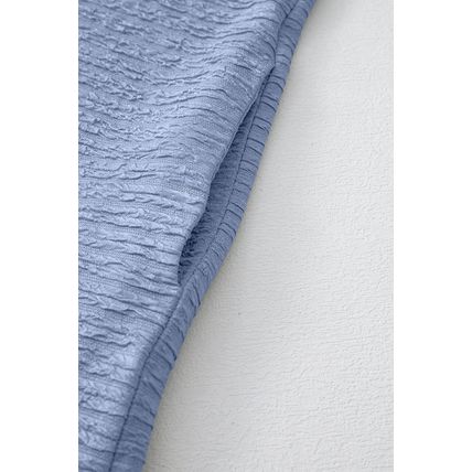 Myosotis Solid Color Textured Crinkle Short Sleeve T Shirt Dress