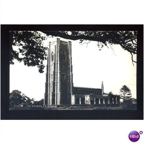 Suffolk LAVENHAM Church Postcard by Frith (LHM.1F)